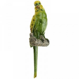 Скульптура-фигура из полистоуна "Попугай на ветке" 33см, нас