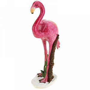 Скульптура-фигура из полистоуна "Фламинго" 20см (Китай)