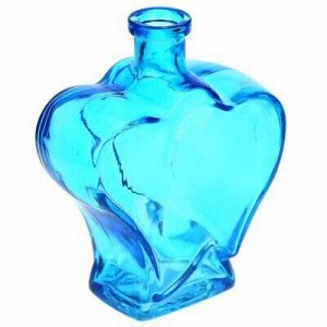 Ваза-бутылка для цветов стеклянная "Фрида" 0,5л, 13х7х16,5см