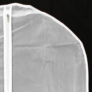 Чехол для одежды 60х100см полупрозрачный ПВХ, на молнии "Кри