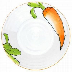 "Морковка" Тарелка глубокая фарфоровая д176мм h38мм, 450мл.