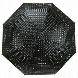 Зонт-трость полуавтомат "Звездное небо" PEVA, 8 лучей, д/куп