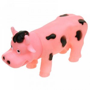 Игрушка для собаки "Корова" 21х6,5х12см, резиновая, с пищалк