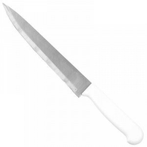 Нож кухонный 200мм белая пластмассовая ручка "Универсал" (Ки