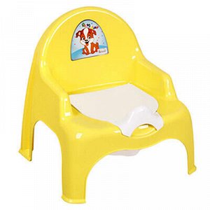 Горшок детский пластмассовый "Кресло" 32х28х34см, желтый (Ро