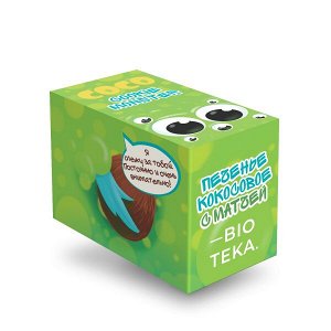 BIOTEKA Печенье кокосовое СOCO COOKIE MONSTER с матчей, 150 г