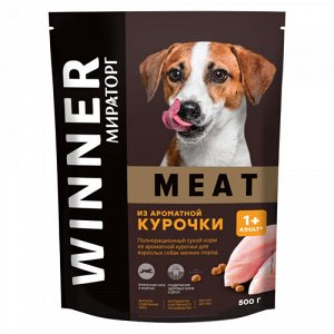 Winner Meat Корм с курицей для собак мелких пород 500 гр