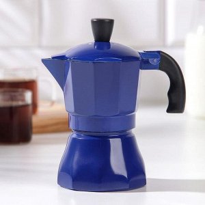 Кофеварка гейзерная «Белланто», на 1 чашку, цвет синий