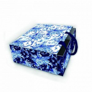 Подарочная коробка Голубые цветы