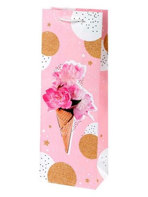 Бумажный пакет Цветочное мороженое