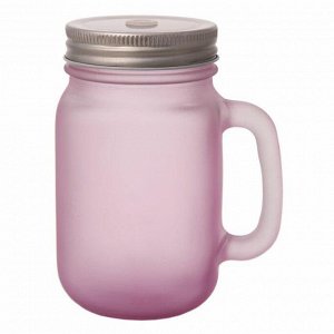 Кружка для напитков Матовая розовая
