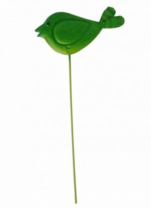 Украшение декоративное садовое Птичка зеленая
