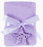 Подарочное полотенце Arya 30X30 4 Пр. Poly Лиловый.
