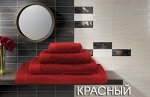 Полотенце махровое Индия (красный)