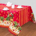 Скатерть Снегири (рогожка)