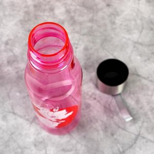 Бутылка для воды пластиковая «Цветы», 650 мл
