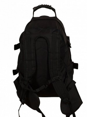 Черный армейский рюкзак 3-Day Expandable Backpack 08002A Black (40-60 л) - Вместительные отсеки снабжены прочной молнией, стропы MOLLE для дополнительного снаряжения и аксессуаров. Объем рюкзака регул