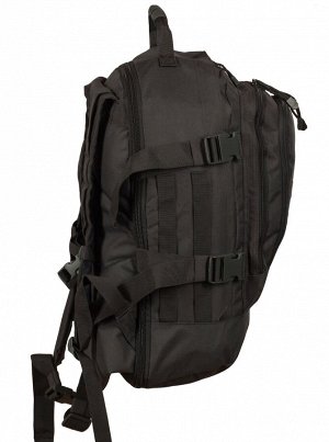Серый рюкзак для города и полевых выходов 3-Day Expandable Backpack 08002A Dark Grey (40 л) №57 - Специальные плотные и мягкие вставки на спине позволяют с комфортом использовать рюкзак при максимальн