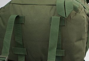 Натовский рейдовый рюкзак (хаки-олива, 30-50 л) (CH-063) №16 - Эргономичные плечевые ремни анатомической формы. Грудной и поясной регулируемый ремень, широкий пояс с боковыми подушками. Рассчитан на д