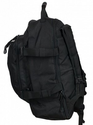 Черный рюкзак универсального назначения 3-Day Expandable Backpack 08002B Black (40 л) №47 - Удобные регулируемые лямки с вентилируемыми сетчатыми накладками. Форма лямок позволяет комфортно носить рюк