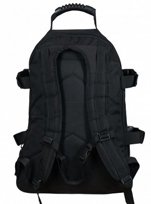 Черный рюкзак универсального назначения 3-Day Expandable Backpack 08002B Black (40 л) №47 - Удобные регулируемые лямки с вентилируемыми сетчатыми накладками. Форма лямок позволяет комфортно носить рюк