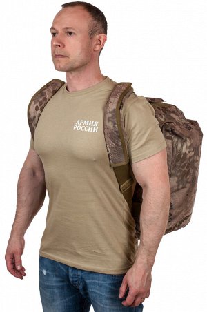 Компактная, но вместительная сумка-рюкзак десантника – полезный объем формируется внутренним пространством, а не навесными карманами