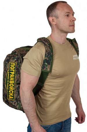 Дорожная армейская сумка с нашивкой Погранвойска - камуфляж MARPAT Digital Woodland! Отличная вместительность, надежная ткань!