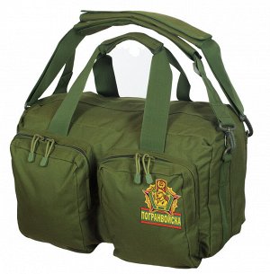 Заплечная военная сумка-рюкзак Погранвойска - камуфляж Хаки, отличный объем, вместительные карманы и отделения! №14