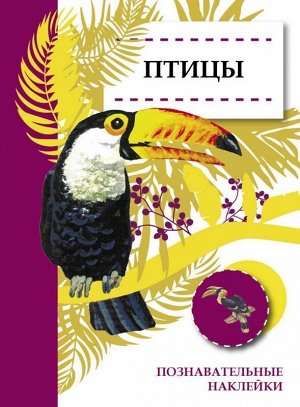 Познавательные наклейки. Птицы 16стр., 285х210 мммм, Мягкая обложка