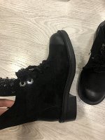 0Z0387-01-1А черный (Текстиль/Иск.мех) Ботинки женские 10п