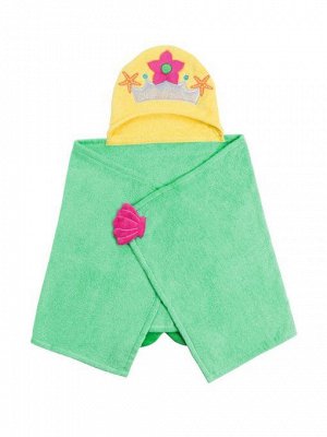 Полотенце с капюшоном для детей "Русалка Мариэтта"