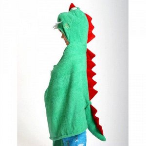 Полотенце с капюшоном для детей "Динозаврик Девин"