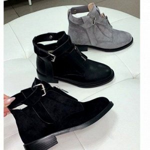Ботинки женские демисезонные черные/Черные женские ботинки