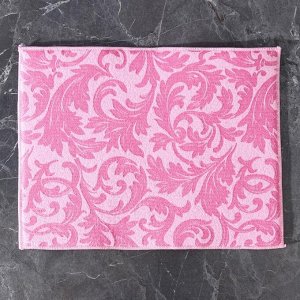 Салфетка для сушки посуды Доляна «Флёр», 30?40 см, микрофибра, цвет розовый