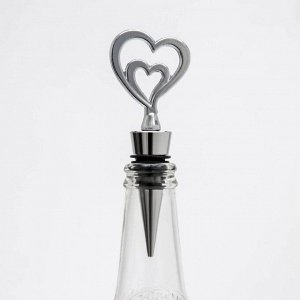 Пробка для бутылки «Двойное сердце», 10,5 см