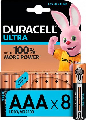 DURACELL UltraPower Батарейки AAА 8шт