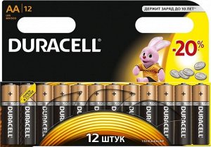 DURACELL Basic AA Батарейки алкалиновые 1.5V LR6 12шт
