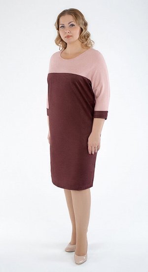 Платье женское  2172/03/Розовый, бордовый