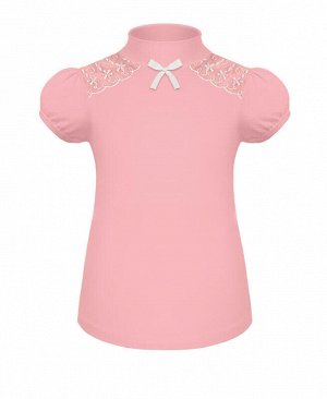 Розовая водолазка (блузка) для девочки Цвет: розовый