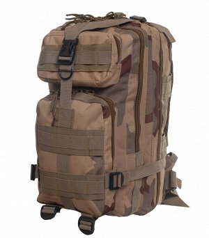 Лучший рюкзак для похода камуфляжа 3-color Desert (15-20 л) (CH-013) №147 - Основное отделение содержит карман для гидратора и сетчатый карман для аксессуаров. На тыльной стороне - глубокий карман на