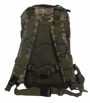 Походный рюкзак камуфляжа Digital Woodland (15-20 л) (CH-013) №146А - Система подвески базируется на удобных, мягких, регулируемых, быстросъемных лямках, грудном и поясном ремнях, которые предотвращаю