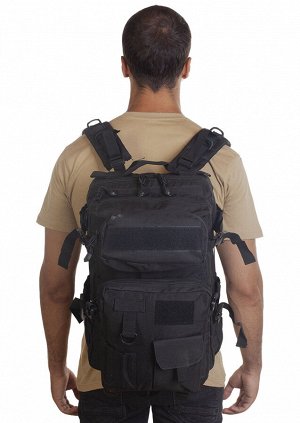 Удобный тактический рюкзак (30 л) (CH-068) - Благодаря съемным подсумкам рюкзак легко трансформируется под удобную конфигурацию. Два подсумка съемные и оснащены креплениями M.O.L.L.E. Отличный вариант