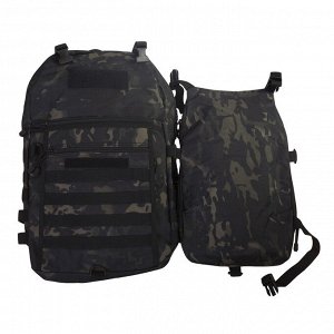 Рейдовый рюкзак камуфляж Multicam Black (15-20 л) (CH-070) - Рюкзак содержит вместительные карманы: внутренний для ноутбука/планшета, внутренний открытый, для документов, наружный спереди. Подходит ка