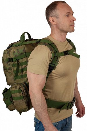 Большой тактический военный рюкзак полевой камуфляж Росгвардии "Мох" (35-50 л) - отличный выбор для рыбака и охотника (CH-016) №28