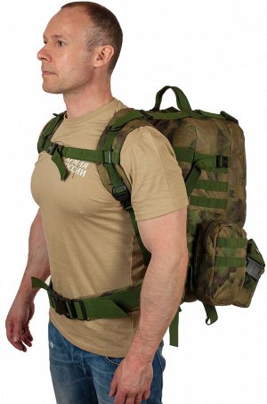 Большой тактический военный рюкзак полевой камуфляж Росгвардии "Мох" (35-50 л) - отличный выбор для рыбака и охотника (CH-016) №28