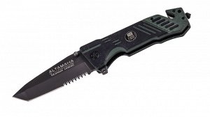 Тактический нож танто RUI RK-19549 Altamaha (Испания) (Серьезный тактический нож для выживания и спасения в экстренных ситуациях. Острейший и прочный клинок с титановым покрытием, стеклобой, рукоятка