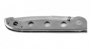 Нож с металлической ручкой Half-Serrated Blade Lock Pocket Knife 205 (Лаконичный дизайн и отличный функционал. Поставка с фабрики-производителя. Специальная сниженная цена только для покупателей Военп