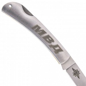 Функциональный складной нож с символикой Полиции МВД - мужской атрибут с тематической символикой №224