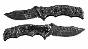 Дизайнерский нож Dark Side Blades Spring Assisted DS-A058 Black (США) (Шикарный американский нож Limited Edition. Полный эксклюзив в нашем магазине!) №1100