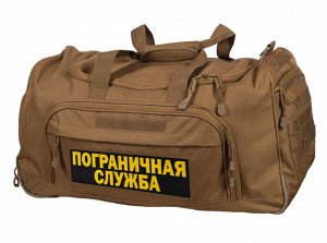 Вместительная дорожная сумка ПС 08032B Coyote - усиленная ткань, качественная обработка швов и водоотталкивающая пропитка №6